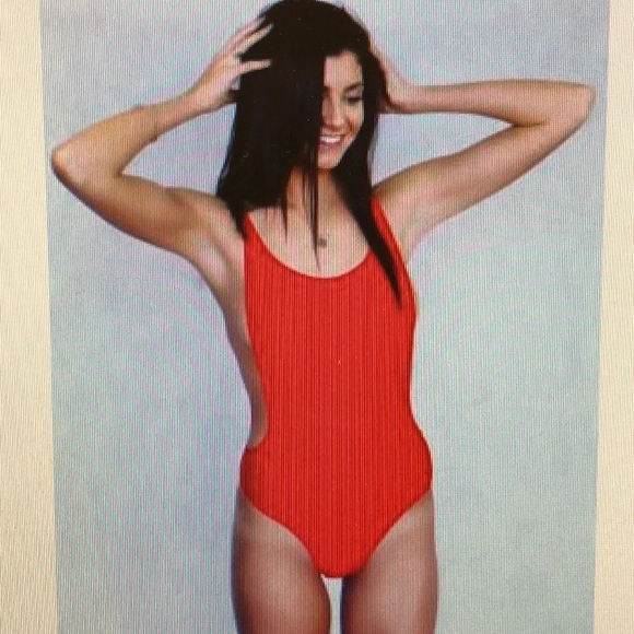 Sunnyco Swimsuit Women Size Small Red - Picture 1 of 8